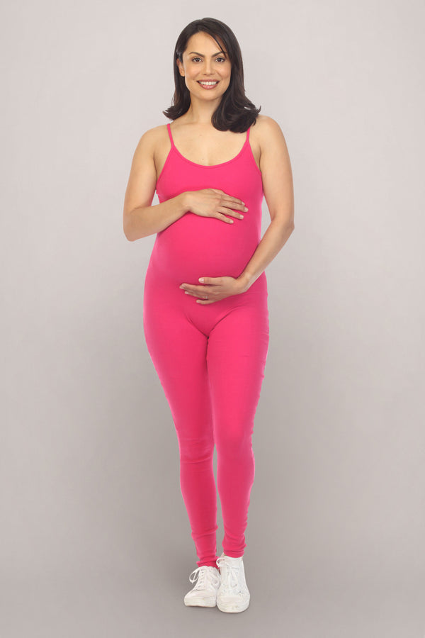 Fuchsia Jumpsuit Maternity Dress