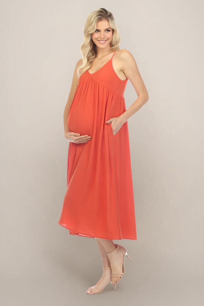Persimmon Maternity Dress Front
